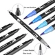 Набір двосторонніх акварельних маркерів Dual Brush Pens 100 шт в пеналі Різнокольоровий (127-14-17019) - зображення 7