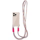 Чохол з шнурком TPU CrossBody with straps для iPhone 16 Plus (6.7") Antique White - зображення 1