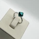 Кільце срібне з кристалом Swarovski 18 2,26 г - зображення 4