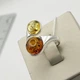 Кольцо серебряное с янтарем 17,5 3,7 г - изображение 5