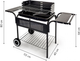 Grill ogrodowy ModernHome by Multistore metalowe półki i regulacja rusztu (5903089067153) - obraz 5