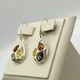 Сережки серебряные с янтарем 4,71 г - изображение 5