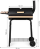 Duży grill ogrodowy ModernHome by Multistore z termometrem i kominem (5905817007066) - obraz 8