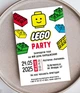 Пригласительный на детский день рождения Lego Party (LG5560) - изображение 1
