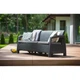 Диван для саду та тераси Keter Corfu Love Seat Max графіт 258975 - изображение 5