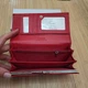 Женский классический кошелек красный из натуральной кожи w1-v кнопка 18.5×8.5 - изображение 5