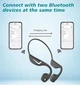 Бездротові навушники кісткової провідності Piramita DV68 з Bluetooth 5.3 та RGB підсвіткою Спортивні навушники для бігу, тренувань і активного відпочинку Чорний - зображення 6