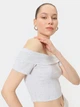 Топ женский Koton 4SAL11061IKGRM L Серый (8684288576024) - изображение 4