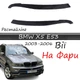 Реснички на фары BMW Х5 E53 2003-2006 "Рестайлинг" стеклопластик под покраску - изображение 1