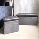 Пуф для хранения велюровый MVM двойной TH-06 Серый (TH-06 GRAY) - изображение 6