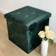 Пуф для хранения велюровый MVM TH-05 Зеленый (TH-05 GREEN) - изображение 5
