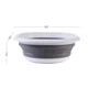 Миска складана МВМ MY HOME 5 л Біло-сіра (KP-76 M WHITE/GRAY) - зображення 2