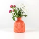 Ваза для квітів MVM MY HOME декоративна 15 см Коралова (DH-FLOWERS-09 CORAL) - зображення 2