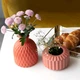 Ваза для квітів MVM MY HOME декоративна 15 см Коралова (DH-FLOWERS-09 CORAL) - зображення 6