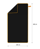 Ręcznik NILS CAMP NCR12 z mikrofibry 180 x 100 cm Czarny (5907695541205) - obraz 5