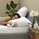 Подушка NORDIC COMFORT IDEIA 60х60 см чохол стьобаний антиалергенне волокно біла - зображення 5