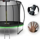Батут с внутренней сеткой Outtec Pumpkin 12 футов 374 см черно-зеленый (V376583) - изображение 2