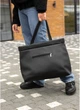 Сумка Shopper из экологичной кожи, водоотталкивающая, черная. - изображение 6