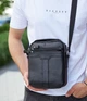 Мужская кожаная сумка-мессенджер через плечо Tiding Bag A25-3278A Черная - изображение 3