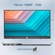Монітор портативний 15" IVV Full HD IPS 60 Гц Б/В - зображення 3
