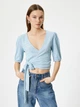 Топ женский Koton 4SAL10488IK643 XL Голубой (8684287335585) - изображение 1