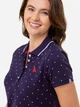 Платье-футболка короткое летнее женское U.S. Polo Assn 213462ZH00A XS Синее (18664318971) - изображение 4