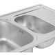 Кухонна мийка 780x500x180 мм + сифон Wezer 7850(08) Decor - зображення 5