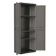 Багатофункціональна шафа пластикова Keter PIU Tall Cabinet 241540 сіра - изображение 2
