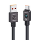 Кабель USAMS US-SJ686 для заряджання з USB-портом типу C, довжина 1,2 м, кабель передачі даних 66 Вт, швидкість передачі даних 480 Мбіт/с з індикатором - зображення 1