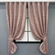 Комплект коротких штор VR-Textil Лен мрамор Pavliani VO № 1716ш пудровый 130х170 см 2 шт (35-0342) - изображение 1