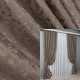 Комплект готовых штор VR-Textil Лен мрамор Pavliani VO № 1718ш какао 100х275 см 2 шт (31-753) - изображение 1
