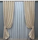 Комплект готовых штор VR-Textil Лен мрамор Pavliani VO № 1713ш айвори 150х275 см 2 шт (33-0613) - изображение 2