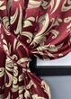 Комплект коротких штор VR-Textil Блекаут Лілія № 062ш(А) Бордовий с золотистим 130х170 см 2шт (35-0337) - зображення 4