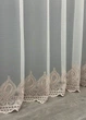 Тюль VR-Textil 1659т Грек-сітка з вишивкою Молочний з пудровим 300х270 см (42-0667) - зображення 8