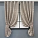 Комплект коротких штор VR-Textil Лен мрамор Pavliani VO № 1717ш серо-бежевый 130х170 см 2 шт (35-0343) - изображение 1