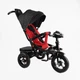 Велосипед-коляска з батьківською ручкою BestTrike 6088 F–789-05 поворотне сидіння, надувні колеса, Чорно-червоний - зображення 3