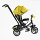 Велосипед-коляска с родительской ручкой BestTrike 6588/62-119 с музыкальной фарой, колеса пена, Желто-черный - изображение 2