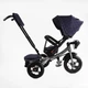 Велосипед-коляска с родительской ручкой BestTrike 6088 F–702-15 поворотное сиденье, надувные колеса, Черный орнамент - изображение 3