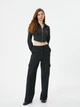 Рубашка женская Koton 4SAL60127IW9S9 38 Черный/Белый (8684287051492) - изображение 3