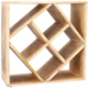 Stojak na wino Homla Sjal Mango drewniany 33x33 cm na 8 butelek (5904183831169) - obraz 3