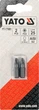 Бита торцевая PZ2x25мм, 1/4", (6,35мм), (2шт), AISI S2, YT-77881, Yato - изображение 2