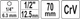 Адаптер для торцевих головок 1/2", (12,5мм), L=70мм, CrV, YT-04627, Yato - зображення 4