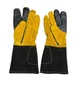 Перчатки сварщика MIG/TIG - Curved, WELDPROSTAR, (0700005040) с подкладкой из флиса, усиленные, размер10, сшитые кевлар, 35см. - изображение 5