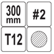Напильник круглый 300мм, по металлу №2, YT-6194, Yato - изображение 2