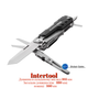 Мультитул Intertool-Storm 105мм x 6-в-1 Slider (HT-0546) сталь 5CR15 - изображение 1