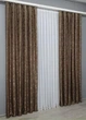 Комплект штор жаккард (2шт 1,5х2,7м). Цвет коричневый - изображение 5