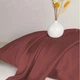 Простынь MirSon Satin Light Pro 10-021 Brick red 150х220 см (2200011025117) - изображение 4