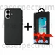 Чехол силиконовый OEM Silicone Case with MagSafe для iPhone 16 Plus Black + Подарок защитное стекло Pixel для Apple iPhone - изображение 1