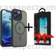 Чехол ударостойкий матовый WAVE Premium Matte Insane Case with MagSafe для Apple Iphone 15 Pro Max Green + Подарок защитное стекло Pixel для Apple iPhone - изображение 1