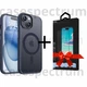 Чехол ударостойкий матовый WAVE Premium Matte Insane Case with MagSafe для Apple Iphone 15 Midnight Blue + Подарок защитное стекло Pixel для Apple iPhone - изображение 1